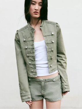 Zara FITTED BUTTON JACKET